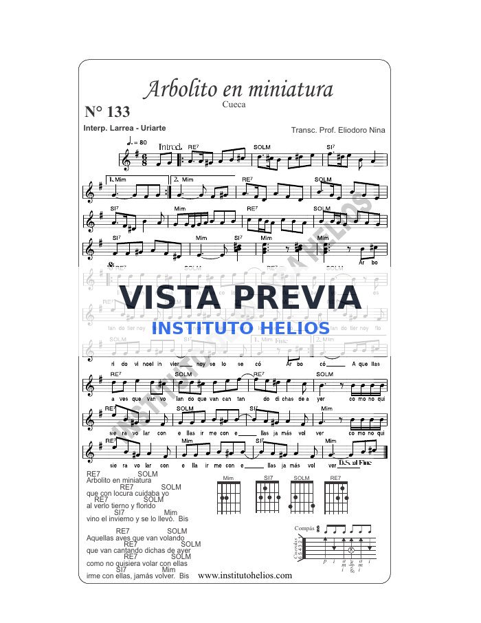 Vista previa de Arbolito en miniatura